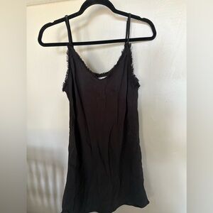 Charcoal Black - Frayed Camisole Dress - Dillard’s - L